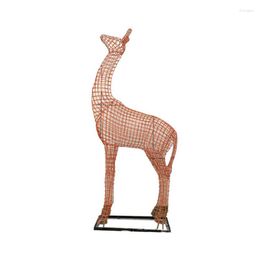 Camp Furniture Stainless Steel Garden Landscape Decorations Animal Woven Hollow Giraffe High-quality Outdoor