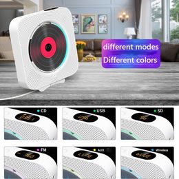 CD Player Portable Music LED Display Bluetoothcompatible 51 Stereo Ser FM Radio Infrared Wireless Remote Control 230829