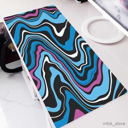 Mouse Pads Pulso Restos Computador Mouse Pad Líquido Gaming Acessório Mousepad Abstrato Tamanho Grande Gamer Tapete de Borracha R230830