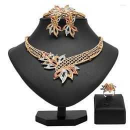 Necklace Earrings Set Moroccan Traditional Woman Wedding Bridal Jewelry Accessories Dubai Gold Plated Designer Custom Jewellery