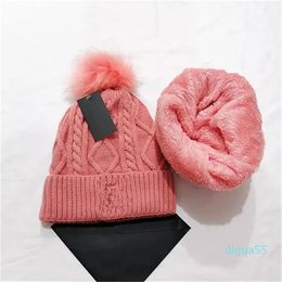 Winter Female Fur Pom Poms hat Winter Hat For Women Girl 's Hat Knitted Beanies Cap Hat Thick Women Skullies Beanies