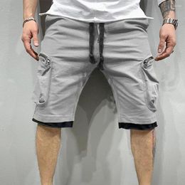 Men's Shorts Summer Young Pure Colour Men Cargo Loose Jogging Running Clothing