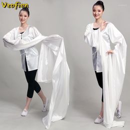 Stage Wear Yangko Dance Tibetan Chinese Traditions Classical Elegant Drama Costumes Folk Practise Sleeves Hanfu Tops