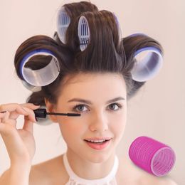 Hair Rollers Soft hair curlers DIY Curls Self Grip lazy Curler curly Portable Adhesive volume without heat roller for women 230829