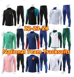 2023 popular Tracksuits Germany Spain Netherland England Brazil ARGENTINAS FRENCH kid and men training suit long sleeve Football kit MEXICO LTALY