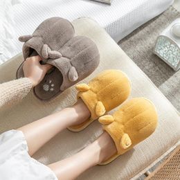 Slippers Cotton For Women At Home Warm Couples Children In Winter Plush Men And Wholesale