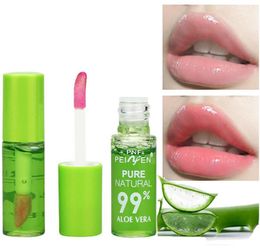 Women Waterproof Aloe Vera Colour Mood Changing Lipgloss Long Lasting Moisturising Lip Cosmetic Clear Lip Gloss Lip Balm