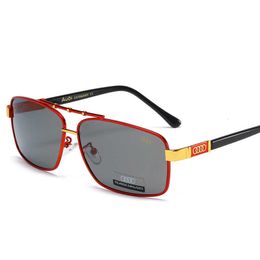 Fashion Audi top sunglasses polarized for men's square high-definition driving metal glasses 550 with logo and box