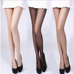 Socks & Hosiery Women 4 Colours Girl Slik Stocking Legs High Tights Pantyhose Sexy Nylon Spandex Lady Transparent Thin Female Stock246q