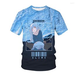 Men's T Shirts Anime That Time I Got Reincarnated As A Slime 3D Print Shirt Tensei Shitara Datta Ken Men Women T-shirt Trendy Tees Tops