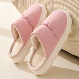 Slippers Waterproof Home for Women Winter 2023 Keep Warm Plush Cotton Shoes Woman Lightweight Soft Sole Non Slip Indoor 230830