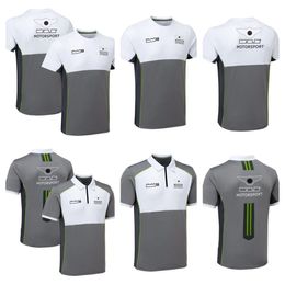 F1 Racing Suit Team Lapel Polo Shirt Mens Plus Size Short Sleeve T-shirt Outdoor Leisure Sports Quick-drying Clothes