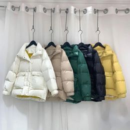 Women's Down Jackets White Duck 2023 Women Thick Winter Warm Stand-up Collar Coats Parka Female Fashion Parkas Outwear