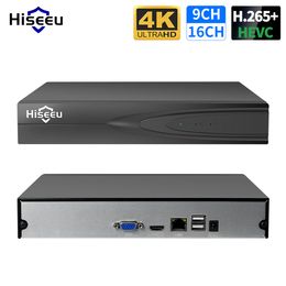 IP Cameras Hiseeu 8CH 16CH 32CH CCTV NVR H 265 HEVC 4K 8MP 5MP 4MP 3MP 2MP Network Video Recorder For Surveillance Camera System Kit 230830