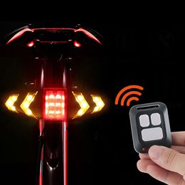 Bike Lights Rear Lamp Smart Wireless Remote Turn Signal Bicycle LED Taillight Easily Installation Personal Parts 230830