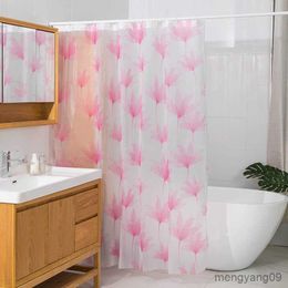 Shower Curtains Bathroom partition bathroom curtain printed thick art printed shower curtain R230830