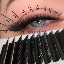 False Eyelashes L Curl Easy Fanning Eyelash Extensions New Fashion Professional Lashes Wholesale L Shape Individual Lashes For Makeup x0830