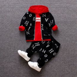 Clothing Sets Baby Clothes Set Spring Autumn Winter Children Clothing Warm Suits Kids Baby Boys Jacket+pant 3PCS Child Training Boy Clothes 230830