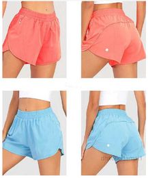 Womens Yoga Outfits High Waist Shorts Short Pants Fitness Wear Girls Running Elastic Adult Sportswear Prevent Wardrobe Malfunction