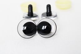 Doll Accessories 20pcs 12mm 14 16 18 20 25 30mm 3D Cartoon Clear toy safety strange eyes doll with hard washersize option 230830