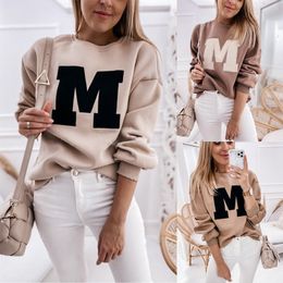 Men s Hoodies Sweatshirts A Woman 2023 Sweet Korean O neck Pullovers Thick Autumn Winter Candy Color Loose Solid Womens Clothing 230829