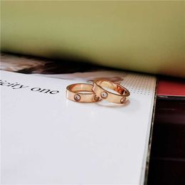 Designer LOVE Ring Luxury Top Korean version women's fashion trend simple and versatile titanium steel Ring Accessories Jewellery romantic Valentine's Day gift