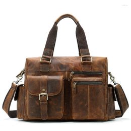 Duffel Bags Genuine Leather Men Travel Bag Overnight Weekend Big Business Tote Crossbody Male Real Cow Handbag