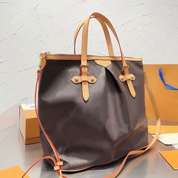 Vintage Tote Bag Designer Bags Oxidized Leather Shoulder Bag Women Retro Handbag Crossbody Shopping Bags Purse Classic Letter Printing Canvas Large Capacity Totes