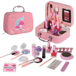 Beauty Fashion Simulation Makeup Set Toys Girls Play House Princess Nail Stickers Toy For Kids DIY Kit house 230830