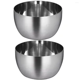 Bowls 2 Pcs Soy Sauce Container Steak Cups Bowl -pot Dip Dishes Baking Stainless Steel Holders