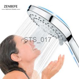Bathroom Shower Heads ZENBEFE Pressurized Shower Nozzle Hose Set For Raining Household Bathing Single-Head Shower With Big Water x0830