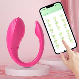 Vibrators Wireless Bluetooth g Spot Dildo Vibrator for Women Remote Control Wear Vibrating Egg Clit Female Panties Sex Toys