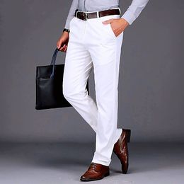 Mens Pants British Style Men High Quality Casual Dress Pant Design Slim Trousers Formal Office Social Wedding Party Suit S10 230829