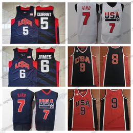 2012 Retro Basketball Jerseys Kevin Durant James Westbrook Stitched Jersey