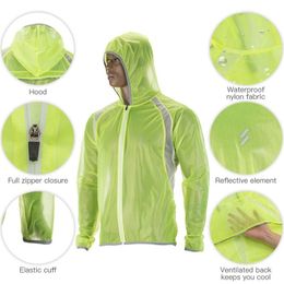 Cycling Jackets Waterproof Cycling Jacket Rainproof MTB Bike Wind Coat Road Bicycle Jacket Raincoat for Men and Women 230829