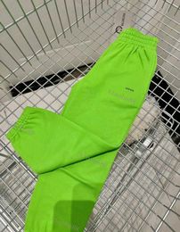 2023 roupas de grife crianças algodão jogging shorts de alta qualidade cor sólida calças elegantes outono inverno estilo casual calças esportivas top marca verde