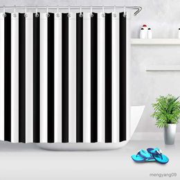 Shower Curtains Unique Geometric Pattern Washable Bathroom Curtains 3D Printing Fashion Shower Curtain Set Bath Screens Home Bathtub Decor Cloth R230831