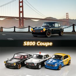 Diecast Model Pre Sale TM 1 64 S800 Coupe Black Spoon Resin Diorama Car Collection Miniature Carros Toys 230829