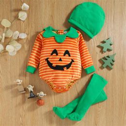 Clothing Sets Born Infant Baby Girls Boys Halloween Clothes Pumpkin Striped Long Checker Toddler Girl Size 10