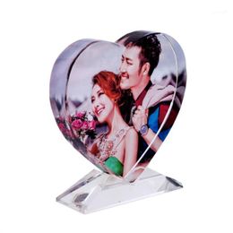 Frames And Mouldings Crystal Po Frame Customised Baby Family Pictures Glass Holiday Art Collectible Souvenirs With Gift Box1 Drop Deli Dh6Yh