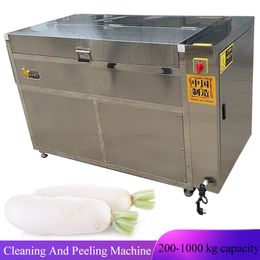2023 Fruit Vegetable Cleaning Peeling Machine Potato Radish Sweet Potato Pig's Hoof