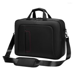 Briefcases 2023 Men's Business Briefcase Multifunctional Waterproof Slanting Cross Shoulder Handbag 15 Inch Laptop Bag Travel