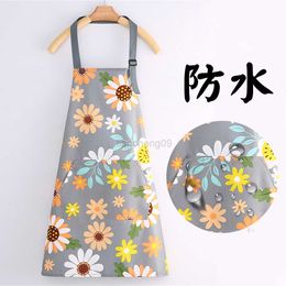 Kitchen Apron Aprons for Women with Pockets Waterproof Kitchen Cooking Aprons with Adjustable Neck Strap and Long Ties