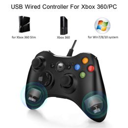 Game Controllers Joysticks Xbox 360 Wired Game Controller USB Wired Joystic Gamepad for Microsoft Xbox 360 PC Windows 7 8 10 with Dual-Vibration Turbo x0830