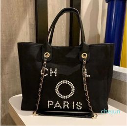 Women's Luxury Hand Canvas Beach Bag Tote Handbags Classic Large Backpacks Capacity Small Chain Packs Big 70% Designer Outlet Sale