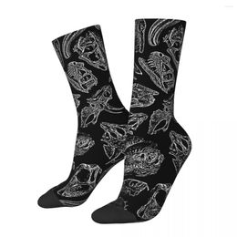 Men's Socks Funny Crazy Sock For Men Palaeontology Dream II Hip Hop Harajuku Skeleton Skull Bone Happy Seamless Printed Boys Crew Gift