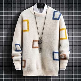 New Winter Cashmere Sweater Men Clothing Top Quality Male Pullover Sweaters Keep Warm Pull Homme Fashion Mens Christmas Jumper Q230830