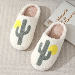 Slippers Winter Home Plush Men s Cactu Shoes Indoor Warm Light Flip flops Bedroom Comfortable Velvet TPR Slides 230830