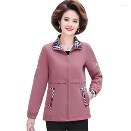 Women's Jackets Spring Autumn Short Casual Jacket Women 2023 Loose Lapels Coat Fashion Pocket Outerwear Pure Colour Embroider Tops Female