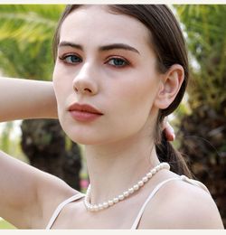 Collana di perle da donna Lusso leggero, alta qualità, moda e popolari ornamenti per clavicola
